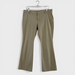 Women's Khaki Slim-Fit Straight-Leg Pants